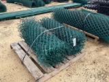 2378 - PALLET OF GREEN CHAIN LINK FENCE