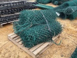 2381 - PALLET OF GREEN CHAIN LINK FENCE
