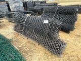 2384 - PALLET OF 6' BLACK CHAIN LINK FENCE