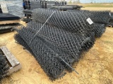 2385 - PALLET OF 6' BLACK CHAIN LINK FENCE
