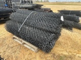 2386 - PALLET OF 6' BLACK CHAIN LINK FENCE
