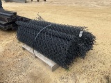 2388 - PALLET OF 5' BLACK CHAIN LINK FENCE