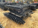 2391 - APPROX 130' BLACK WROUGHT IRON FENCE
