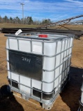 2414 - 336 GALLON POLY TANK WITH METAL FRAME