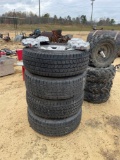 2437 - 4 - 275/70 R18 TIRES ON DODGE RIMS