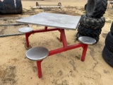 2442 - 3' X 3' TABLE WITH STOOLS