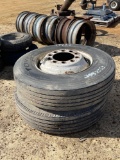 2553 - 2 - TOYO M127 11R22.5 TIRES & RIMS