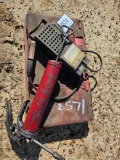 2571 - GREASE GUN, BATTERY TESTER, RATCHET&SOCKET