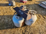 2631 - 3 PROPANE TANKS & HEATERS