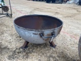 2704 - METAL TUB FIRE PIT