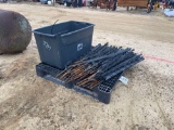 2747 - ELECTRIC FENCE POST, INSULATORS, ETC