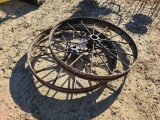 2786 - 2 STEEL WHEELS 3' 6