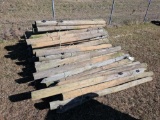2851 - 7 FT WOODEN FENCE POST
