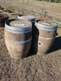 2893 - 3- 59 GAL WHISKEY BARRELS