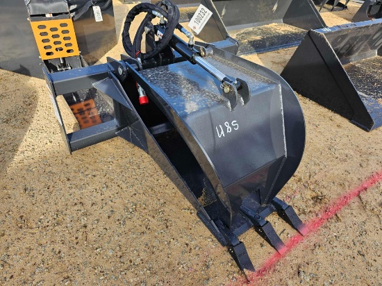 485 - ABSOLUTE - SKID STEER STUMP GRAPPLE BUCKET