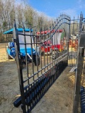 682 - ABSOLUTE - 20' WROUGHT IRON DBL GATE