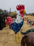 708 - ABSOLUTE - LARGE METAL ROOSTER