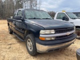889 - ABSOLUTE- 2002 CHEVY 1500 EXT CAB 4WD TRUCK