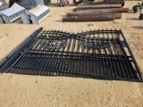 2137 - ABSOLUTE - 20' X 8' WROUGHT IRON GATE