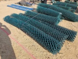 2161 - PALLET OF GREEN CHAIN LINK FENCE