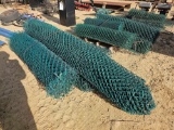 2162 - PALLET OF MISC. GREEN CHAIN LINK FENCE