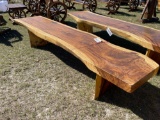 931 - ABSOLUTE - LIVE EDGE WOOD BENCH 6' LONG