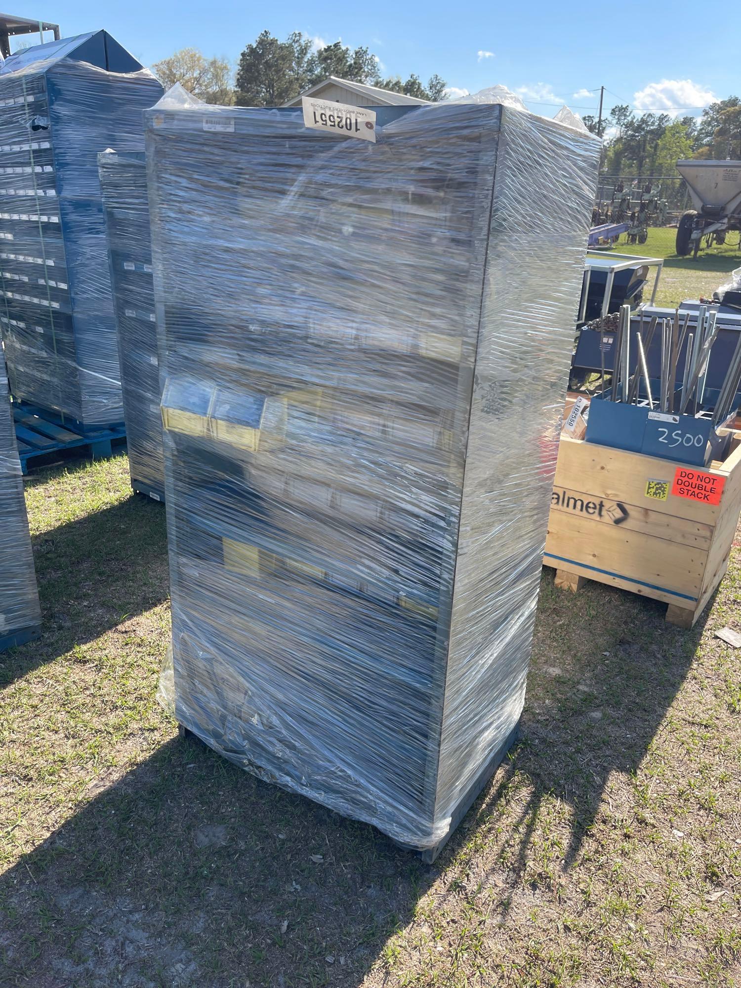 2501 STANLEY VIDMAR STORAGE BIN & MISC BOLTS Proxibid