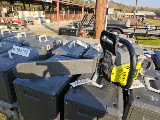 2007 - RYOBI 18" GAS CHAINSAW WITH CASE