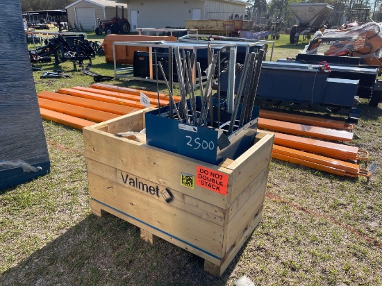 2500 - BOX OF MISC TREADED RODS, BOLTS & NUTS
