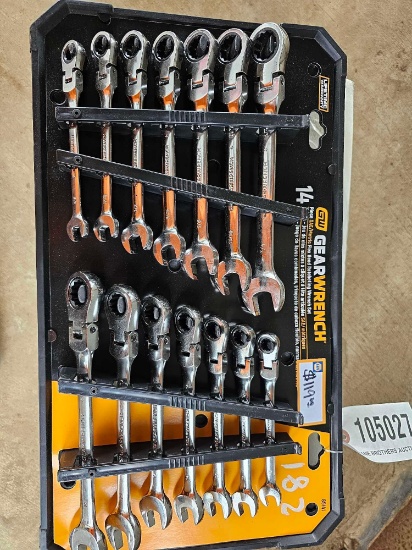 182 - GEARWRENCH 14 PC SET RACKING WRENCHES