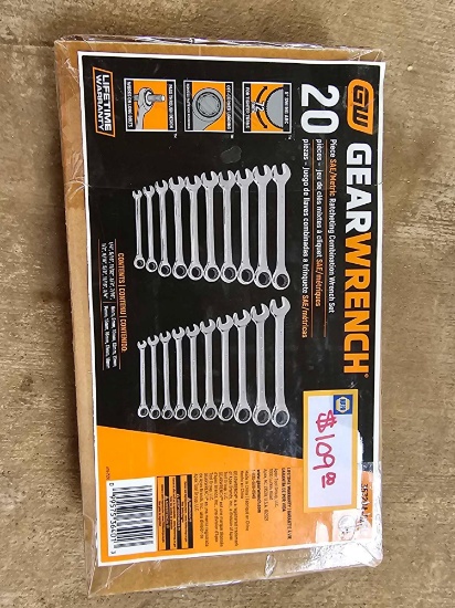 191 - GEAR WENCH 20 PC RATCHING WRENCH SET