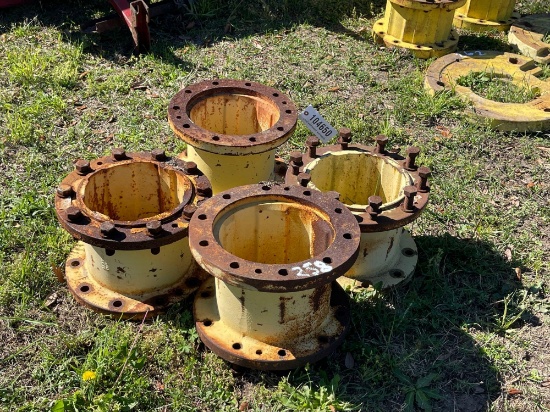 258 - ABSOLUTE - 4 JOHN DEERE WHEEL SPACERS