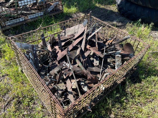 292 - ABSOLUTE - CRATE OF MISC PLOW SWEEPS