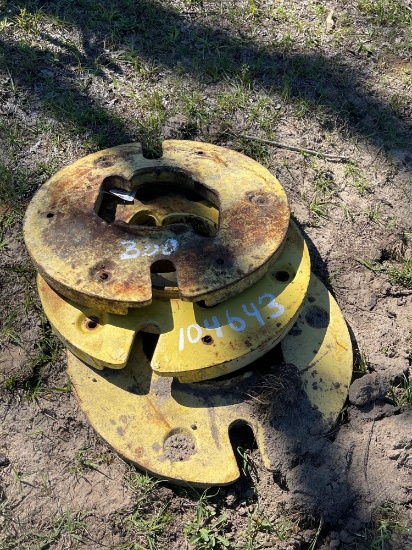 300 - ABSOLUTE - 3 - JD TRACTOR TIRE WEIGHTS