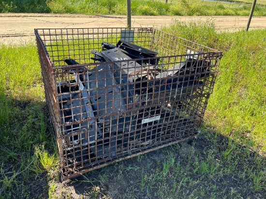 310 - ABSOLUTE - CRATE OF MISC PLOW BRACKETS