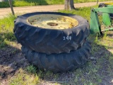 294 - ABSOLUTE - 2 - 15.5-38 AG TIRES ON RIMS