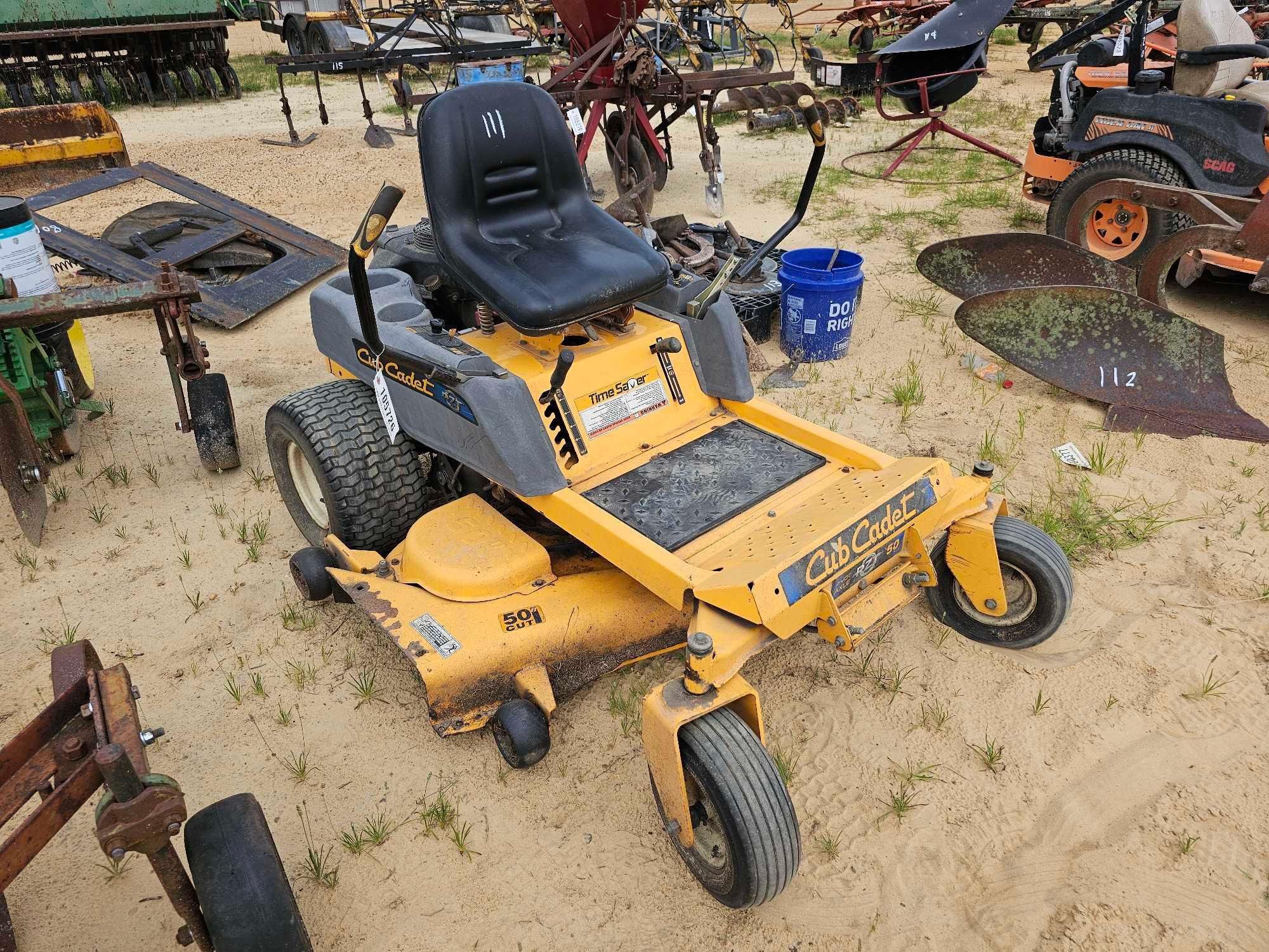 111 ABSOLUTE CUB CADET RZT ZERO TURN MOWER Proxibid