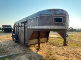 871 - 16' STOCK TRAILER GOOSENECK
