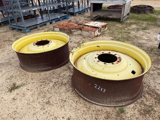 2213 - 2 - 42XW16A JOHN DEERE RIMS ONLY