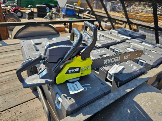 2587 - ABSOLUTE - RYOBI RY3716 16" GAS CHAINSAW