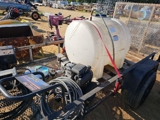 2717 - 2 - PRESSURE WASHERS POLY TANK & TRAILER