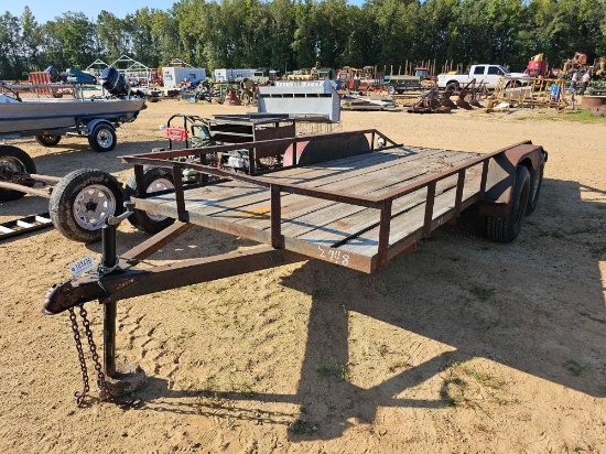 2748 - 80" X 16' DUAL AXLE TRAILER