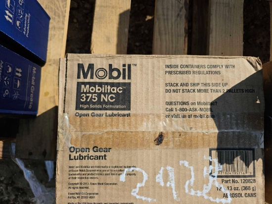 2928 - 2 CASES OF MOBIL 375 NC OPEN GEAR LUBRICANT
