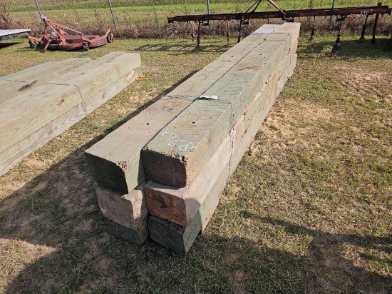 2968 - 6 -8" X 10" X 12' MARINE GRADE TREATED POST