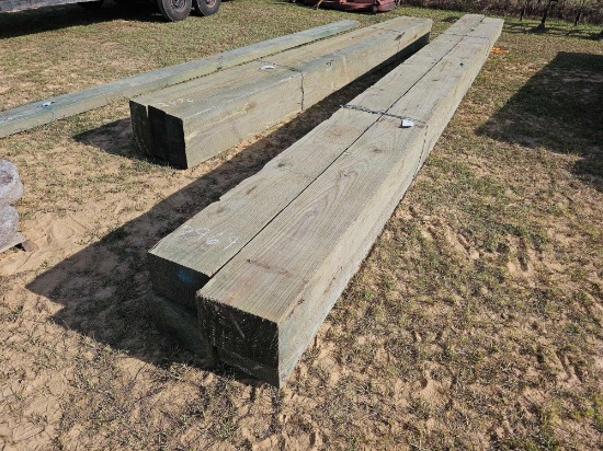 2969 - 4 -8" X 10" X 20' MARINE GRADE TREATED POST