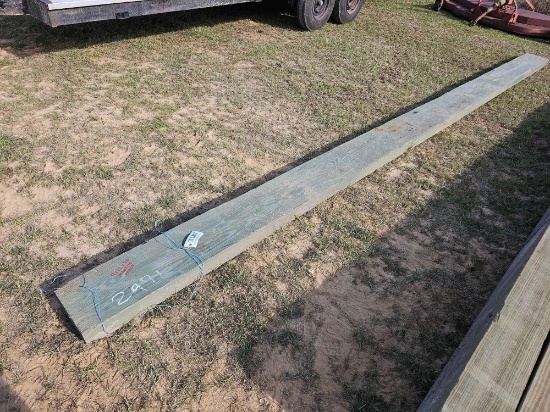 2971 - 1 - 4' X 12" X 20 MARINE GRADE TREATED POST