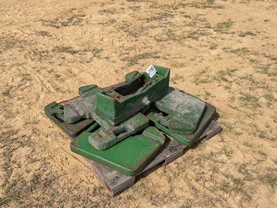 2988 - JOHN DEERE TRACTOR WEIGHTS & BRACKET