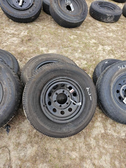 176 - 2 - ST225/75 R15 TIRES ON 6 LUG RIMS