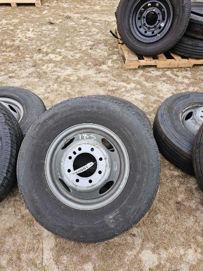 185 - 2 - 235/80 R16 TIRES ON 8 LUG RIMS