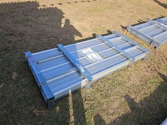 280 - ABSOLUTE - 100 PIECES OF GALVANIZED ROOFING